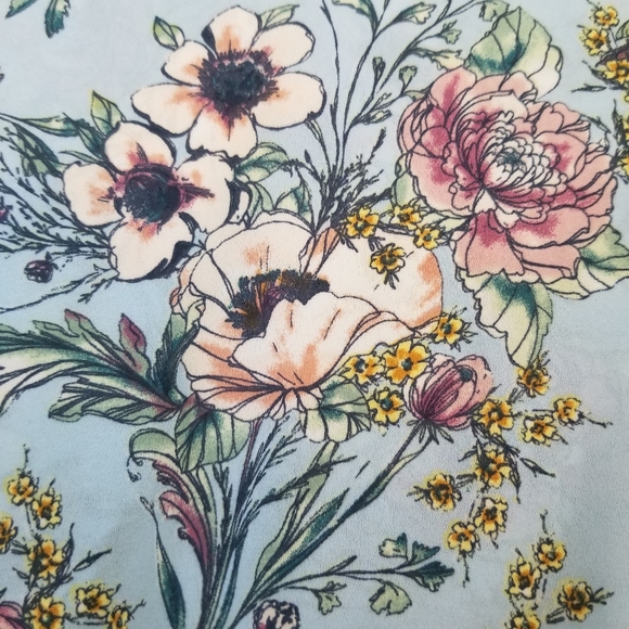 Floral blouson top~large - Picture 6 of 12